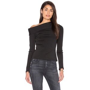 Rag & Bone Black Carmen Top, M